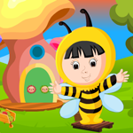 Games4King Cute Bee Girl Rescue Walkthrough